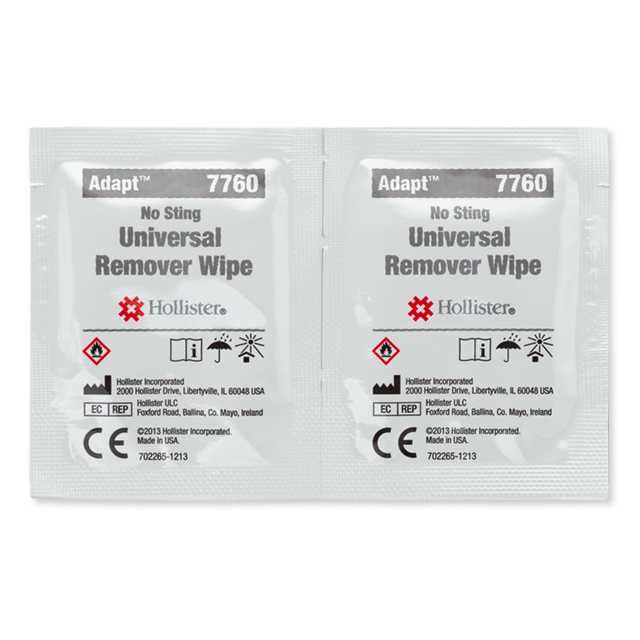 Hollister Incorporated Adapt universal adhesive remover wipes 7760 